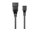 View product image Monoprice Power Cord - IEC 60320 C20 to IEC 60320 C13, 14AWG, 15A, 3-Prong, Black, 1ft - image 2 of 6