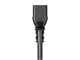 View product image Monoprice Power Cord - IEC 60320 C20 to IEC 60320 C13, 14AWG, 15A, 3-Prong, Black, 1ft - image 6 of 6