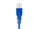 View product image Monoprice Power Cord - NEMA 5-15P to IEC 60320 C13, 14AWG, 15A/1875W, 3-Prong, Blue, 1ft - image 3 of 6