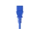 View product image Monoprice Power Cord - NEMA 5-15P to IEC 60320 C13, 14AWG, 15A/1875W, 3-Prong, Blue, 1ft - image 4 of 6