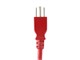 View product image Monoprice Power Cord - NEMA 5-15P to IEC 60320 C13, 14AWG, 15A/1875W, 3-Prong, Red, 1ft - image 3 of 6