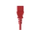 View product image Monoprice Power Cord - NEMA 5-15P to IEC 60320 C13, 14AWG, 15A/1875W, 3-Prong, Red, 1ft - image 4 of 6