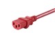 View product image Monoprice Power Cord - NEMA 5-15P to IEC 60320 C13, 14AWG, 15A/1875W, 3-Prong, Red, 1ft - image 5 of 6