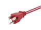 View product image Monoprice Power Cord - NEMA 5-15P to IEC 60320 C13, 14AWG, 15A/1875W, 3-Prong, Red, 1ft - image 6 of 6