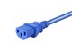 View product image Monoprice Power Cord - NEMA 5-15P to IEC 60320 C13, 14AWG, 15A/1875W, 125V, 3-Prong, Blue, 3ft - image 5 of 6