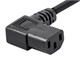 View product image Monoprice Right Angle Power Cord - NEMA 5-15P to Right Angle IEC 60320 C13, 18AWG, 10A/1250W, SVT, 125V, Black, 2ft - image 6 of 6