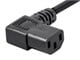 View product image Monoprice Right Angle Power Cord - NEMA 5-15P to Right Angle IEC 60320 C13, 16AWG, 13A/1625W, SJT, 125V, Black, 2ft - image 3 of 6