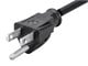 View product image Monoprice Right Angle Power Cord - NEMA 5-15P to Right Angle IEC 60320 C13, 16AWG, 13A/1625W, SJT, 125V, Black, 2ft - image 4 of 6