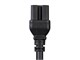 View product image Monoprice Heavy Duty Power Cord - NEMA 5-15P to IEC 60320 C15, 14AWG, 15A/1875W, SJT, 125V, Black, 2ft - image 6 of 6