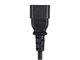 View product image Monoprice Extension Cord - IEC 60320 C14 to IEC 60320 C13, 16AWG, 13A/1625W, 125V, 3-Prong, SJT, Black, 1ft - image 6 of 6