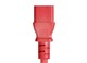 View product image Monoprice Extension Cord - IEC 60320 C14 to IEC 60320 C13, 16AWG, 13A/1625W, 125V, 3-Prong, SJT, Red, 1ft - image 3 of 6