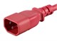 View product image Monoprice Extension Cord - IEC 60320 C14 to IEC 60320 C13, 16AWG, 13A/1625W, 125V, 3-Prong, SJT, Red, 1ft - image 6 of 6
