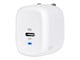 View product image Monoprice USB-C Charger, 20W 1-port PD GaN Technology Foldable Wall Charger White, Power Delivery for MacBook Pro/Air, iPad Pro, iPhone 12/11/Pro/Max/XR/XS/X, Pixel, Galaxy, and More - image 1 of 6
