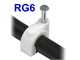 View product image round cable clip cable clip 8mm Nail-in Clip for RG6 White 100pack - image 3 of 3