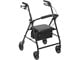 View product image Aluminum Rollator Walker with Seat, Black - Rolling Walker for Seniors with Back Support, 6 Inch Wheels, 250lbs Support, Lightweight... - image 1 of 4