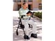 View product image Aluminum Rollator Walker with Seat, Black - Rolling Walker for Seniors with Back Support, 6 Inch Wheels, 250lbs Support, Lightweight... - image 2 of 4