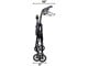 View product image Aluminum Rollator Walker with Seat, Black - Rolling Walker for Seniors with Back Support, 6 Inch Wheels, 250lbs Support, Lightweight... - image 4 of 4