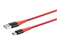 View product image Monoprice AtlasFlex Series Durable USB 2.0 Type-C to Type-A Charge and Sync Kevlar-Reinforced Nylon-Braid Cable, 3ft, Red - 3 Pack - image 2 of 6