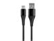 View product image Monoprice AtlasFlex Series Durable USB 2.0 Type-C to Type-A Charge and Sync Kevlar-Reinforced Nylon-Braid Cable, 1.5ft/3ft/6ft, Black - 3 Pack - image 1 of 6