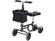 View product image Steerable Knee Walker Scooter Foldable with Basket Adjusted Height Walking Aid Contoured Knee Platform 295LBS Capacity Rear On-Wheel Brakes - image 1 of 5