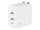 View product image Monoprice USB-C Charger, 40W 2-port PD GaN Technology Foldable Wall Charger White, Power Delivery for iPad Pro, iPhone 12/11 / Pro/Max/XR/XS/X, Pixel, Galaxy, and More - image 1 of 6