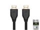 View product image Monoprice 8K Certified Ultra High Speed HDMI Cable - HDMI 2.1, 8K@60Hz, 48Gbps, CL2 In-Wall Rated, 30AWG, 3ft, Black - image 1 of 4