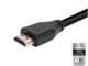 View product image Monoprice 8K Certified Ultra High Speed HDMI Cable - HDMI 2.1, 8K@60Hz, 48Gbps, CL2 In-Wall Rated, 30AWG, 3ft, Black - image 3 of 4