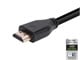 View product image Monoprice 8K Certified Ultra High Speed HDMI Cable - HDMI 2.1, 8K@60Hz, 48Gbps, CL2 In-Wall Rated, 28AWG, 10ft, Black - image 3 of 4