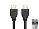 View product image Monoprice 8K Certified Ultra High Speed HDMI Cable - HDMI 2.1, 8K@60Hz, 48Gbps, CL2 In-Wall Rated, 26AWG, 15ft, Black - image 1 of 4