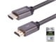 View product image Monoprice 8K Certified Braided Ultra High Speed HDMI Cable - HDMI 2.1, 8K@60Hz, 48Gbps, CL2 In-Wall Rated, 30AWG, 3ft, Black - image 2 of 3