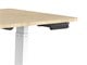 View product image Workstream by Monoprice WFH Single Motor Height Adjustable Motorized Sit-Stand Desk with Solid-core Natural Wood Top, White - image 4 of 6