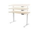View product image Workstream by Monoprice WFH Single Motor Height Adjustable Motorized Sit-Stand Desk with Solid-core Natural Wood Top, White - image 5 of 6