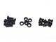 View product image Monoprice M5 x 16mm Rack Mount Cage Nuts, Screws and Washers, 50 sets, Zinc Plated, Black - image 2 of 5
