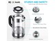 View product image MOSFiATA Electric Kettle, 2L Large Capacity Stainless Steel Filter, 1500W Fast Boil Glass Tea Kettle with LED Light  - image 2 of 5