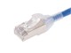 View product image Monoprice SlimRun Cat6A Ethernet Patch Cable - Snagless, Double Shielded, Component Level, CM, 30AWG, 1ft, Blue - image 3 of 4