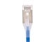 View product image Monoprice SlimRun Cat6A Ethernet Patch Cable - Snagless, Double Shielded, Component Level, CM, 30AWG, 1ft, Blue - image 4 of 4
