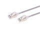 View product image Monoprice SlimRun Cat6A Ethernet Patch Cable - Snagless, Double Shielded, Component Level, CM, 30AWG, 1ft, Gray - image 1 of 4