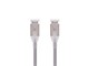View product image Monoprice SlimRun Cat6A Ethernet Patch Cable - Snagless, Double Shielded, Component Level, CM, 30AWG, 1ft, Gray - image 2 of 4