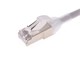 View product image Monoprice Cat6A 1ft Gray Component Level Patch Cable, Double Shielded (S/FTP), 30AWG, 10G, CM Pure Bare Copper, Snagless RJ45, SlimRun Series Ethernet Cable - image 3 of 4
