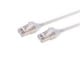View product image Monoprice Cat6A 3ft White Component Level Patch Cable,  Double Shielded (S/FTP), 30AWG, 10G, CM Pure Bare Copper, Snagless RJ45, SlimRun Series Ethernet Cable - image 1 of 4