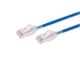View product image Monoprice SlimRun Cat6A Ethernet Patch Cable - Snagless, Double Shielded, Component Level, CM, 30AWG, 5ft, Blue - image 1 of 4