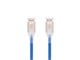 View product image Monoprice SlimRun Cat6A Ethernet Patch Cable - Snagless, Double Shielded, Component Level, CM, 30AWG, 7ft, Blue - image 2 of 4
