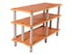 View product image Monolith by Monoprice Double-Wide 3-Tier AV Stand, Maple - image 1 of 5