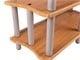 View product image Monolith by Monoprice Double-Wide XL 3-Tier AV Stand, Maple - image 3 of 5