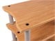 View product image Monolith by Monoprice Double-Wide XL 3-Tier AV Stand, Maple - image 4 of 5