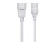 View product image Monoprice Heavy Duty Power Cable - IEC 60320 C14 to IEC 60320 C15, 14AWG, 15A, SJT, 125V, White, 3ft - image 2 of 6