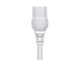 View product image Monoprice Heavy Duty Power Cable - IEC 60320 C14 to IEC 60320 C15, 14AWG, 15A, SJT, 125V, White, 3ft - image 6 of 6