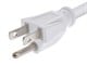View product image Monoprice Power Cord - NEMA 5-15P to IEC 60320 C13, 18AWG, 10A, 125V, 3-Prong, White, 2ft - image 3 of 6