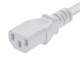 View product image Monoprice Power Cord - NEMA 5-15P to IEC 60320 C13, 18AWG, 10A, 125V, 3-Prong, White, 2ft - image 4 of 6