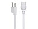 View product image Monoprice Heavy Duty Power Cord - NEMA 5-15P to IEC 60320 C15, 14AWG, 15A, SJT, 125V, White, 8ft - image 2 of 6